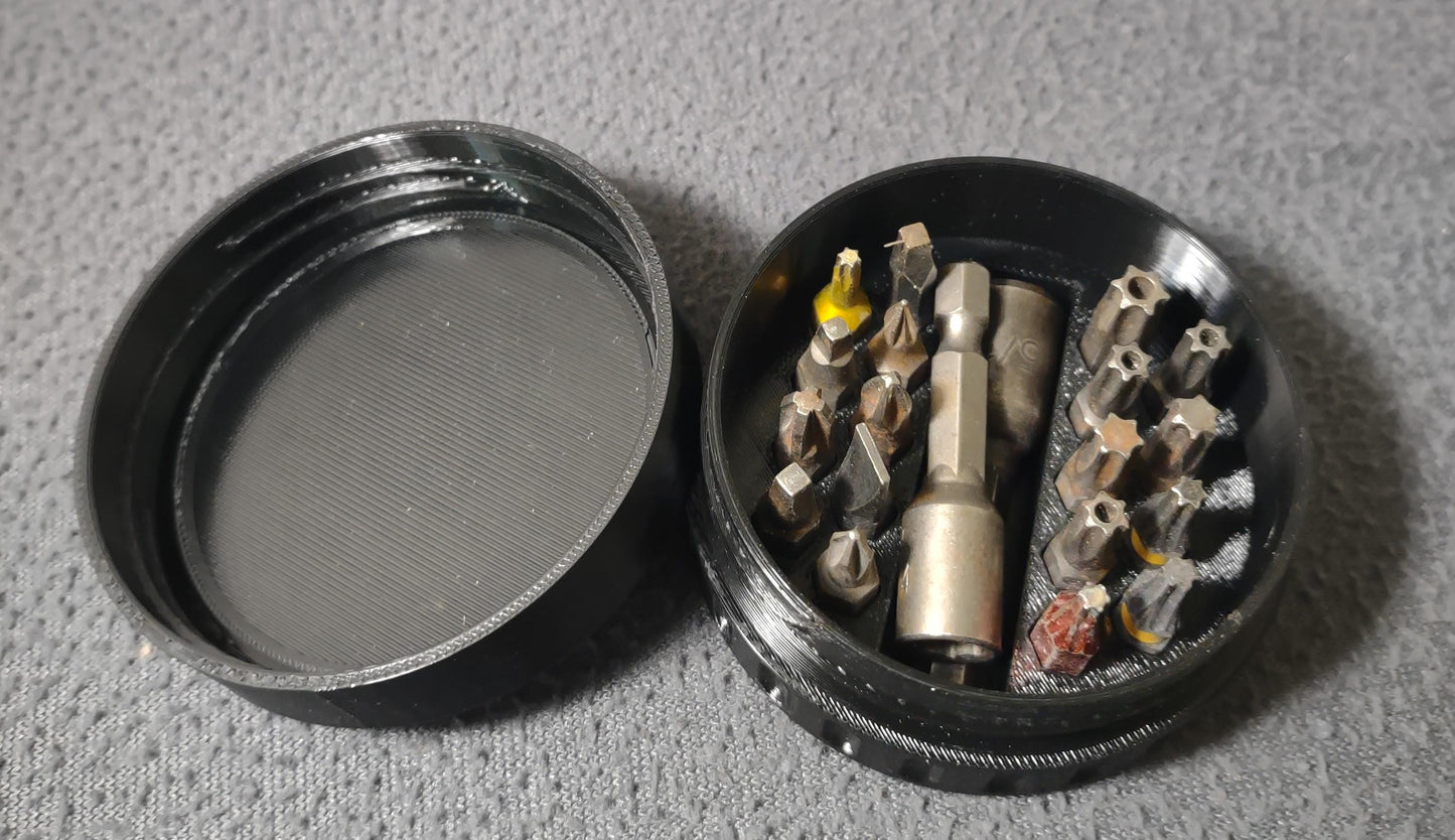 Texas Logo Can-A-Bit™ Driver Bit Storage - 18-Driver Bit Storage - Construction, Maintenance, Handyman