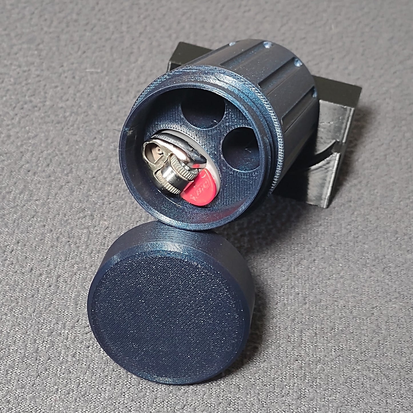 Mini-BUD™ Blunt Holder with Lighter Holder & Stash Can